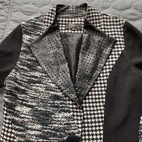 Minkas Mixed Media Blazer - Picture 3 of 10